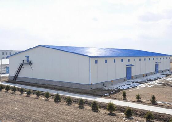 qualité Acier léger stable longue durée de vie personnalisé section H Acier peint / galvanisé cadre de portail Structure en acier préfabriqué usine