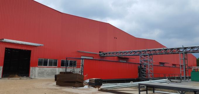 Structure d'acier galvanisé rigide bâtiment métallique préfabriqué longue durée de vie 0