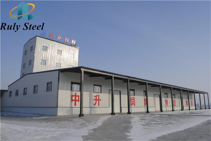 H-section maison de volaille en acier préfabriqué Structure en acier métallique CE 0